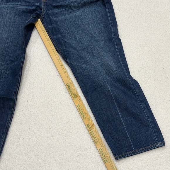 American Eagle Vintage Hi-Rise Jeans Dark Wash Denim Womens Size 16 Short - Picture 8 of 9